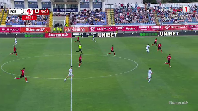 ACUM: FC Botoșani - FK Csikszereda 0-0. Golul lui Dumiter, anulat după consultarea VAR! Roșu la aceeași fază