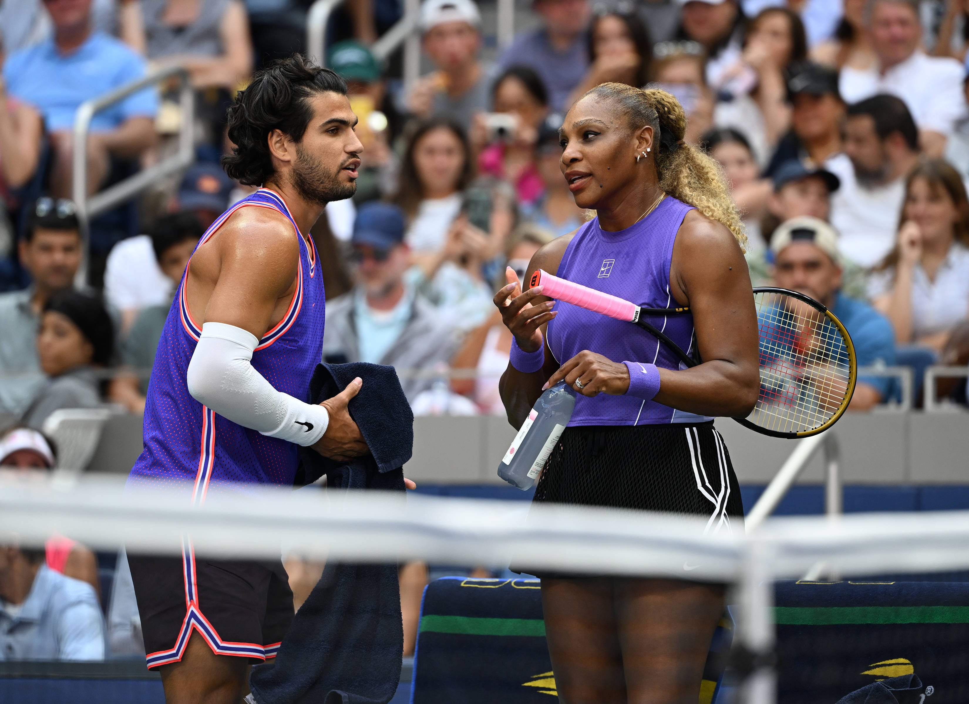 Cum s-au descurcat Williams și Alcaraz în proba de dublu mixt de la US Open. Soții Monfils au făcut spectacol