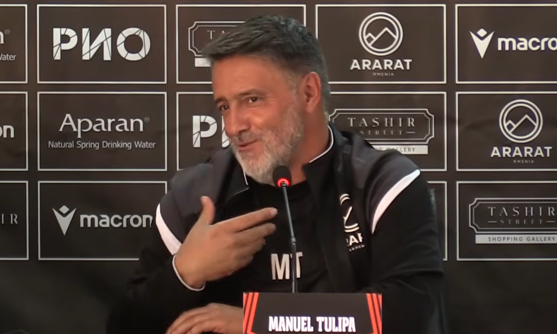 Antrenorul lui Ararat-Armenia a anunțat pariul la conferință! Ce va face dacă elimină Craiova (joi, 19:00, LIVE pe VOYO Sport 1)