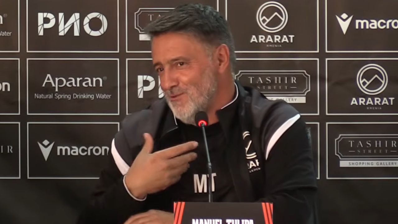 Antrenorul lui Ararat-Armenia a anunțat pariul la conferință! Ce va face dacă elimină Craiova (joi, 19:00, LIVE pe VOYO Sport 1)