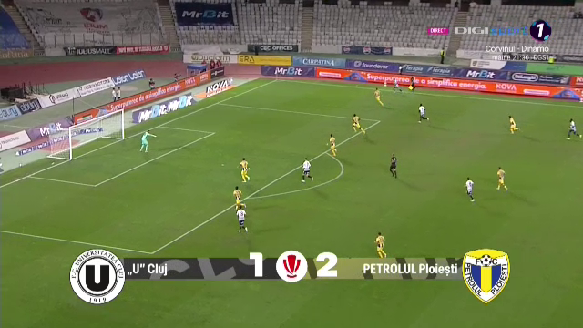ACUM: ”U” Cluj - Petrolul 1-2. „Lupii galbeni” revin în avantaj