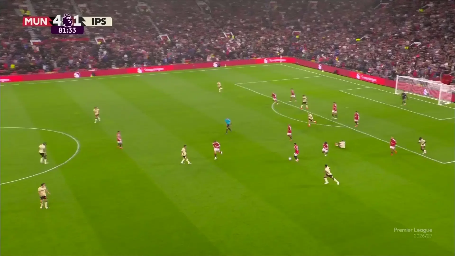 Manchester United - Ipswich 5-1 | GOOOL Manchester United! Bruno Fernandes îl găsește perfect pe Mbeumo, care îl lobeasă pe portarul lui Ipswich și înscrie al cincilea gol al ”Diavolilor”.