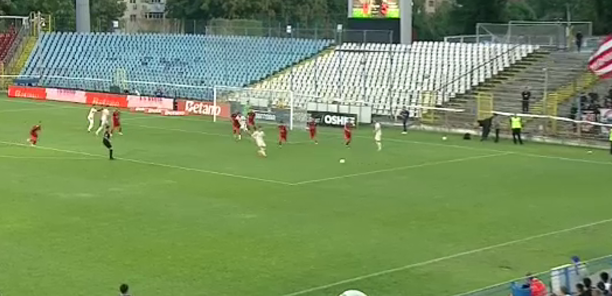 SHOW în Sporting Liești - Dinamo 0-3, ACUM în Cupa României! Alex Musi face „dubla” după o gafă uriașă