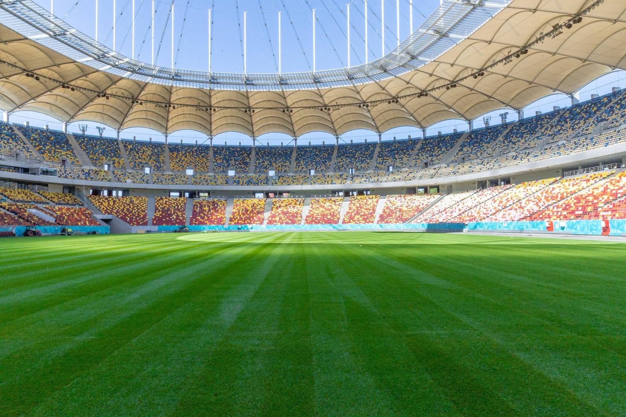 Cum arată gazonul de pe Arena Națională după aproape cinci luni fără fotbal