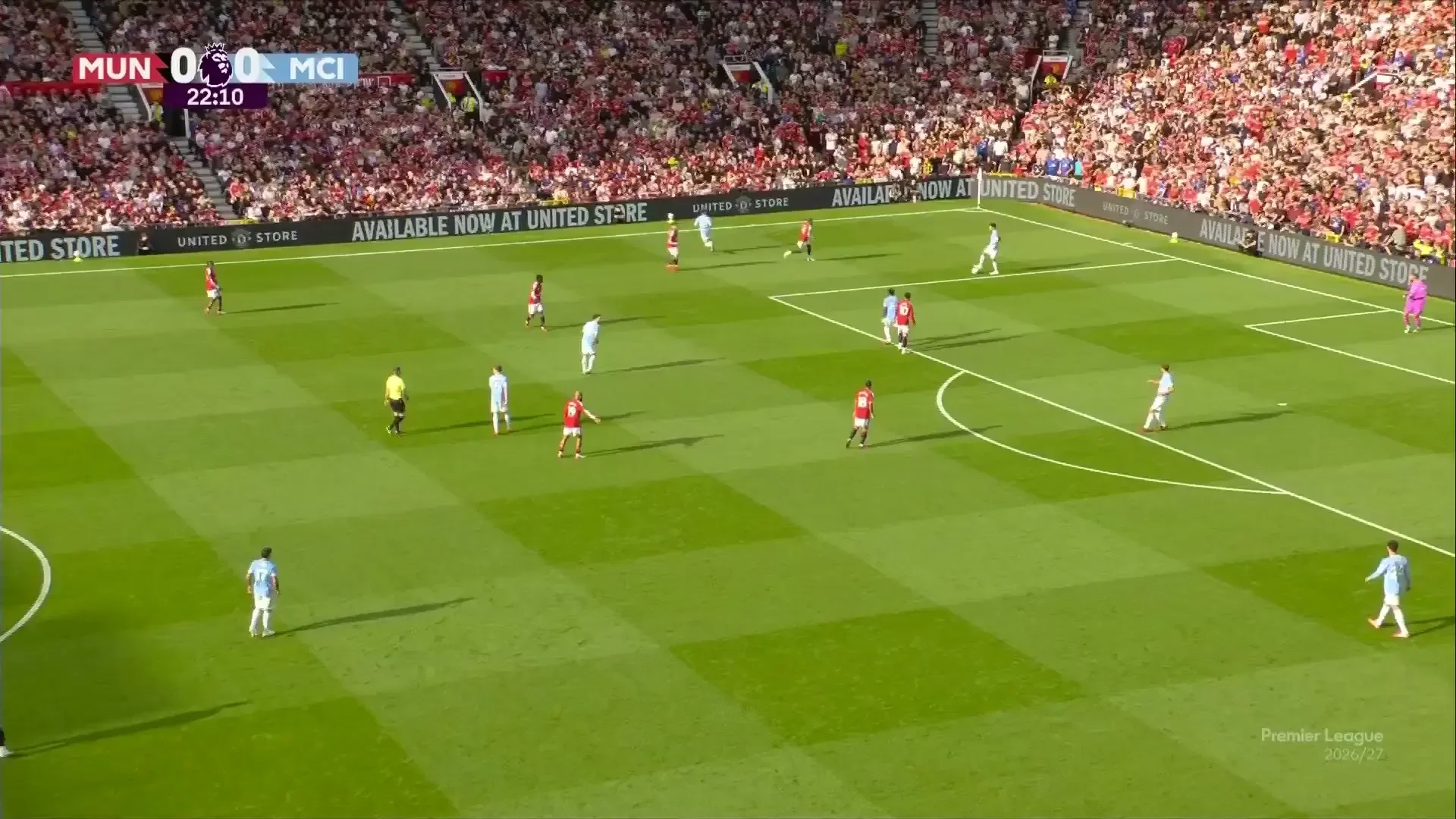 Manchester United - Manchester City | Phil Foden, roșu direct după ce l-a lovit pe Bruno Fernandes