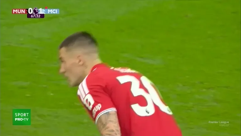Manchester United - Manchester City | Enzo Fernandez lovește bara (13.09.2026)