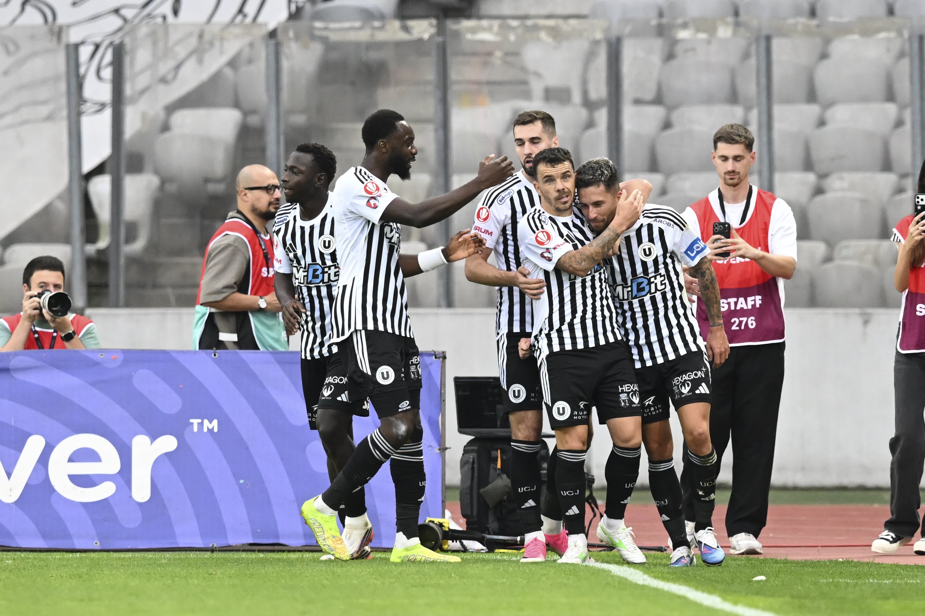 ”U” Cluj - Oțelul Galați 1-0, ACUM pe Sport.ro. Bic deschide scorul după o gafă în defensivă