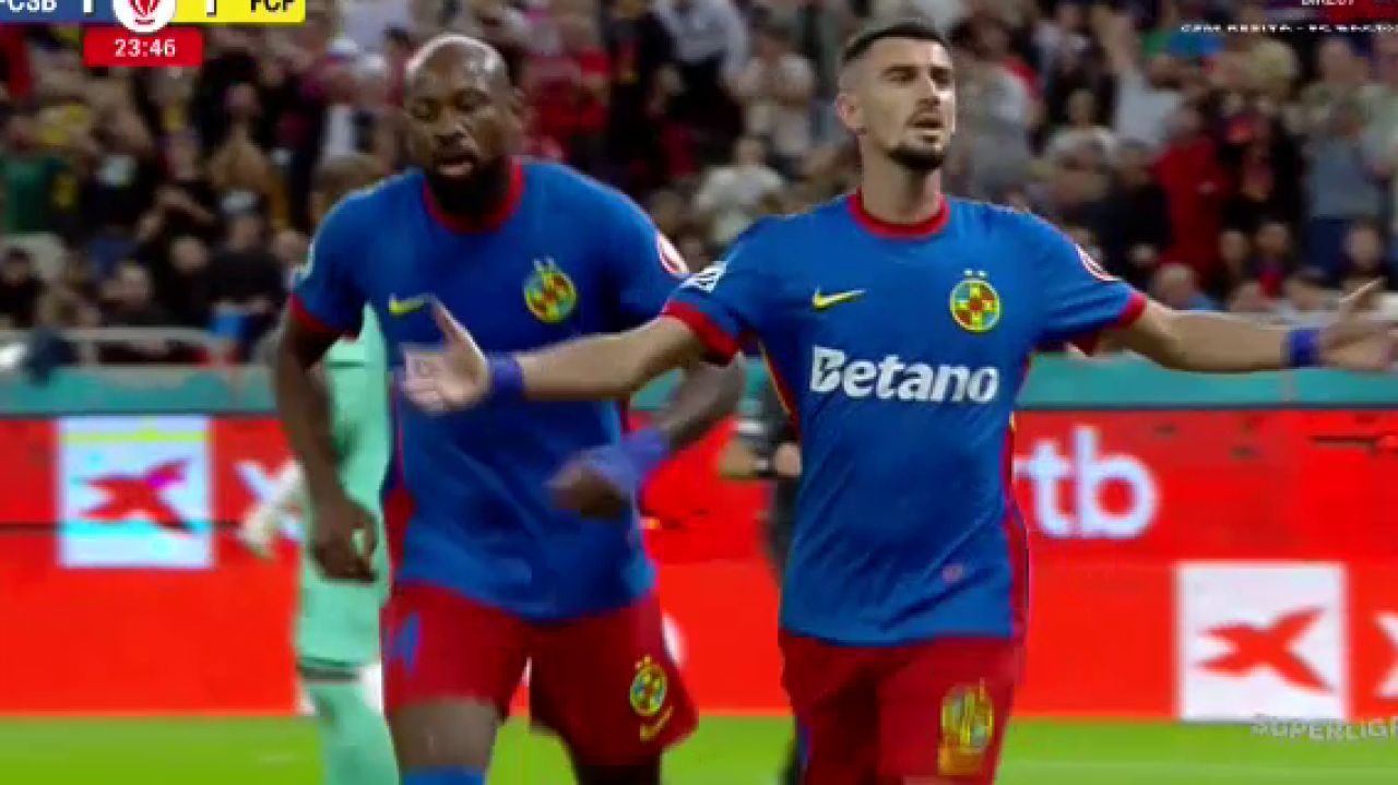 CE GAFĂ și CE ȘANSĂ! Cum a marcat Meriton Korenica primul gol în tricoul lui FCSB