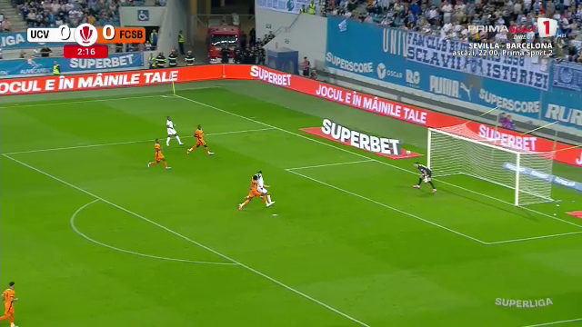 Universitatea Craiova - FCSB 0-0, ACUM Sport.ro. Ce paradă! Târnovanu le refuză golul oltenilor