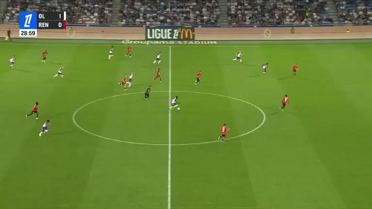 Lyon - Rennes 1-0 | GOL min. 30