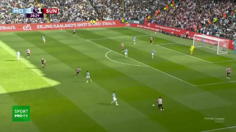 Cherki înscrie pentru 2-1 în Manchester City - Sunderland