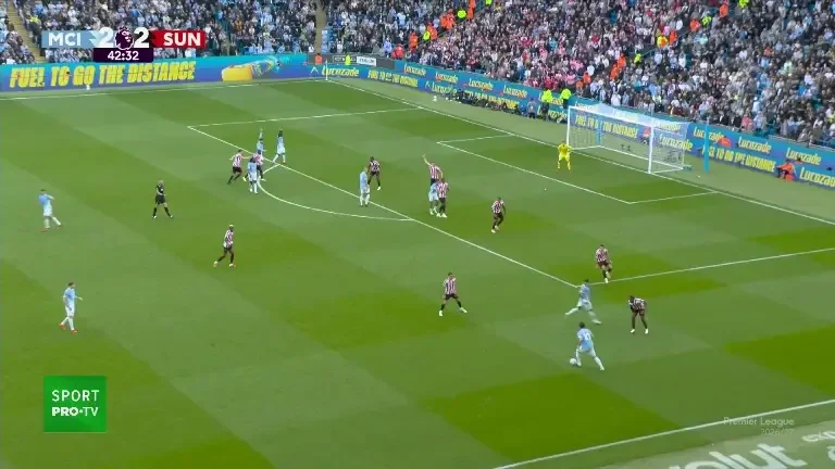 Semenyo înscrie pentru 3-2 în Manchester City - Sunderland