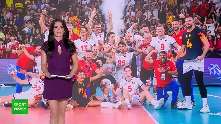 România s-a calificat în sferturile Europeanului de Volei, după 3:0 cu Ucraina (20.09.2026)