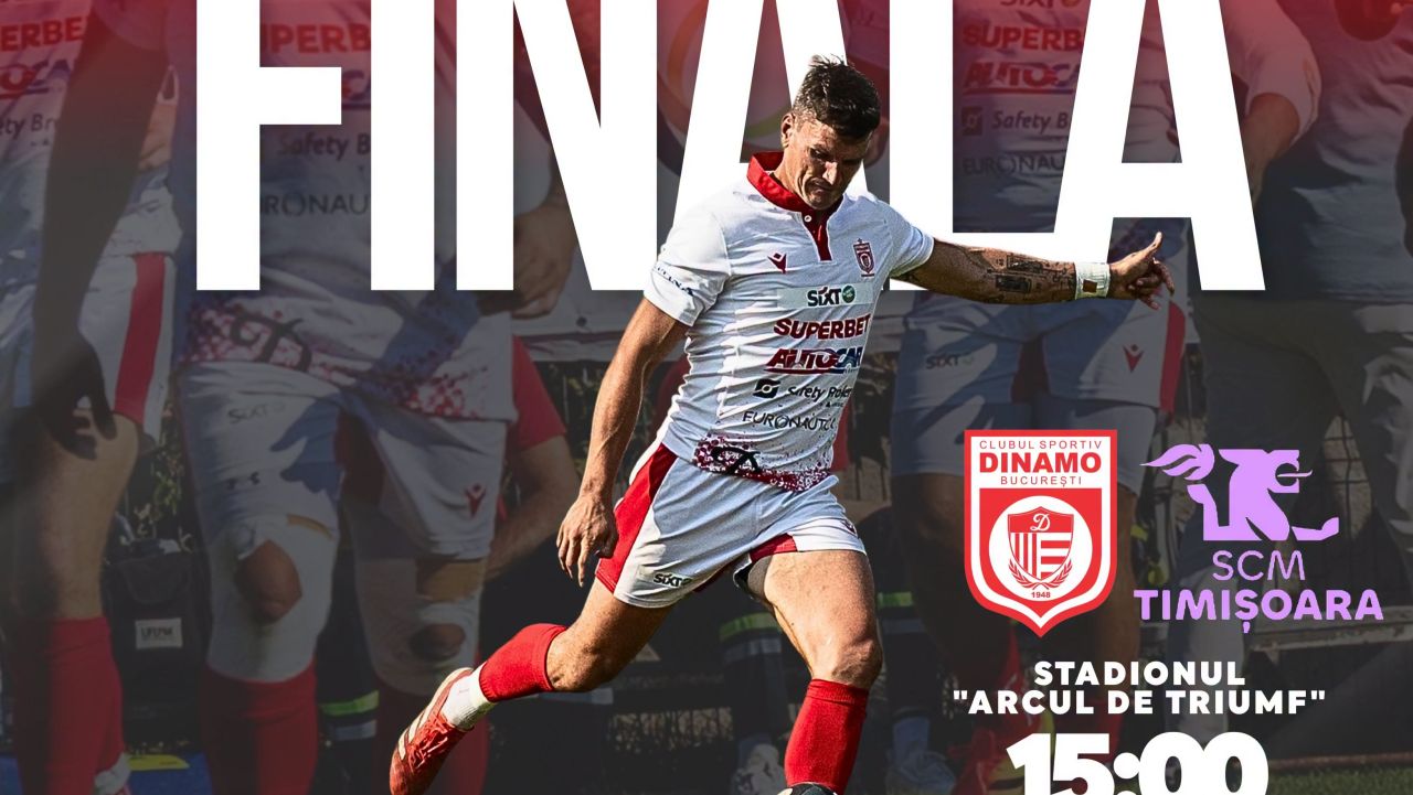 Dinamo sau Timișoara? Titlul de campioană a României se decide în finala de pe ”Arcul de Triumf”
