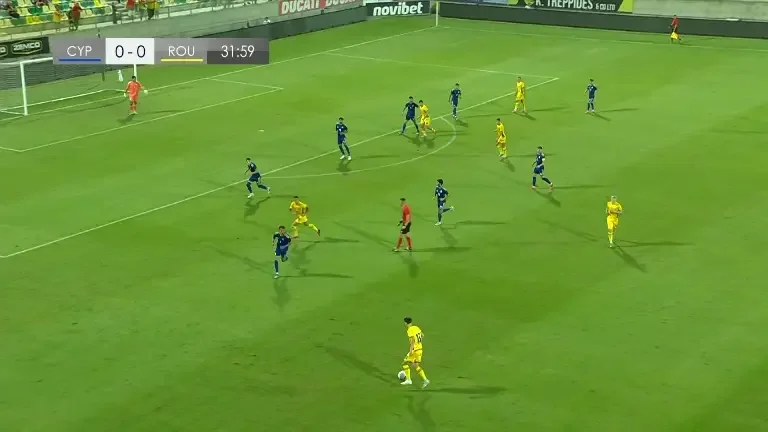 Vermeșan deschide scorul din penalty în Cipru U21 - România U21