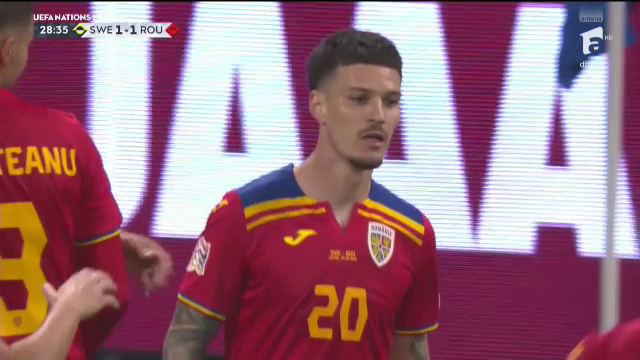 Super-Dennis Man! România a egalat superb după un contra-atac fulger în Suedia - România