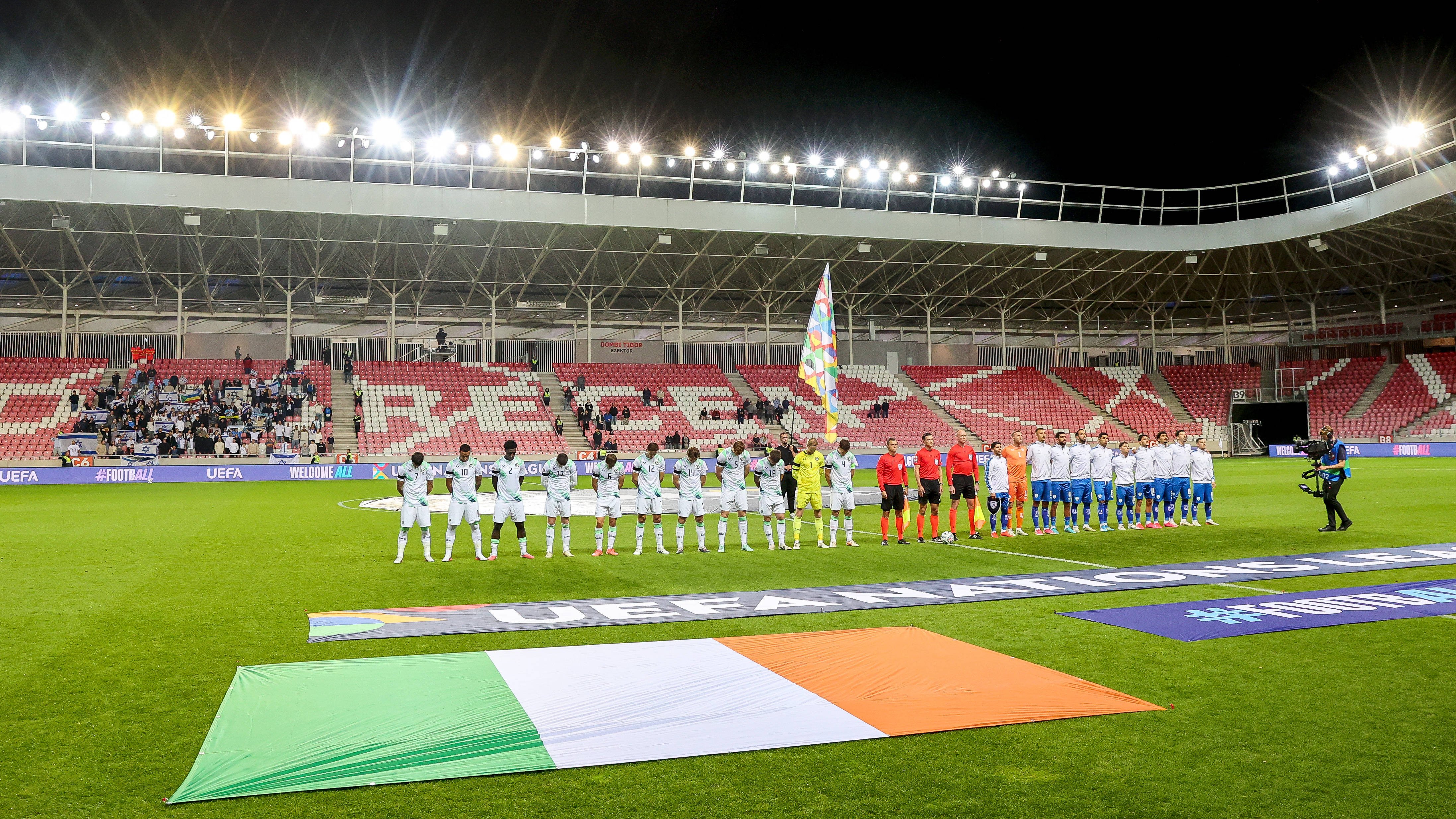 Scene uluitoare în Nations League la Israel - Irlanda! Gestul făcut de irlandezi la imnul adversarilor a făcut înconjurul lumii