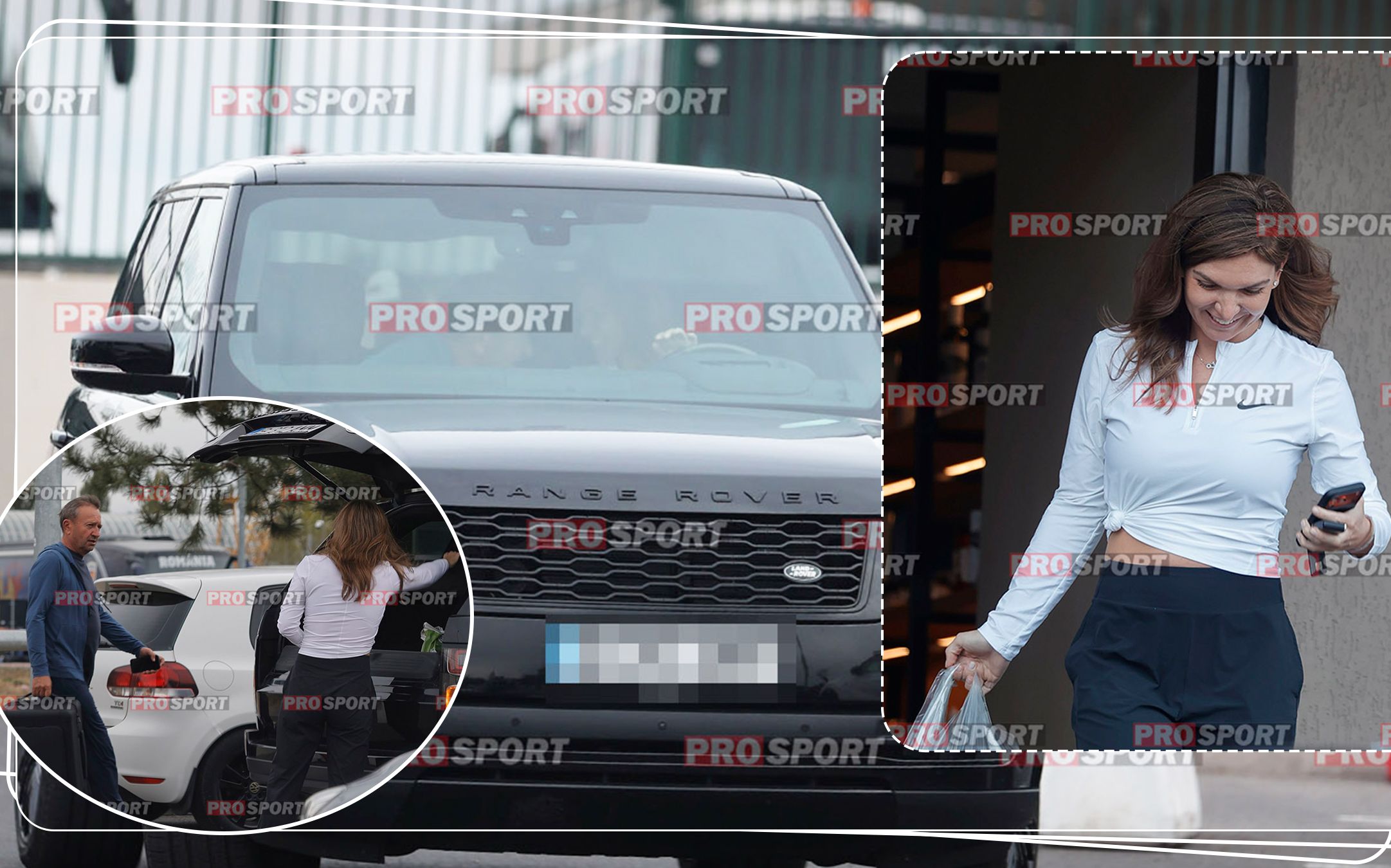 Simona Halep, imaginile momentului cu Dorin Mateiu. Momente de tandrețe în mașină între campioană și milionar