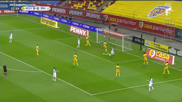 Doar 12 minute a rezistat România! Bosnia, deschidere de scor prin Gigovic