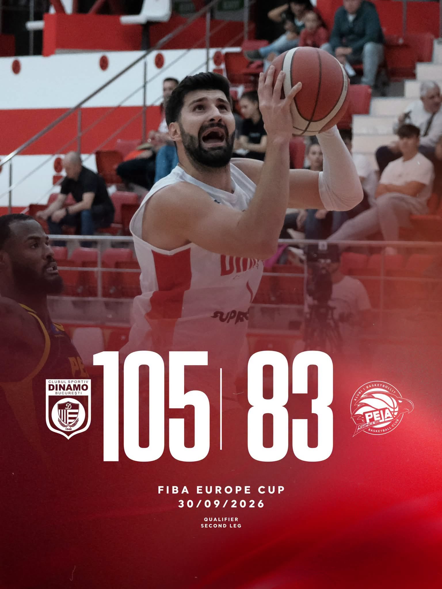 Dinamo Bucureşti s-a calificat fără probleme în grupele competiţiei de baschet masculin FIBA Europe Cup