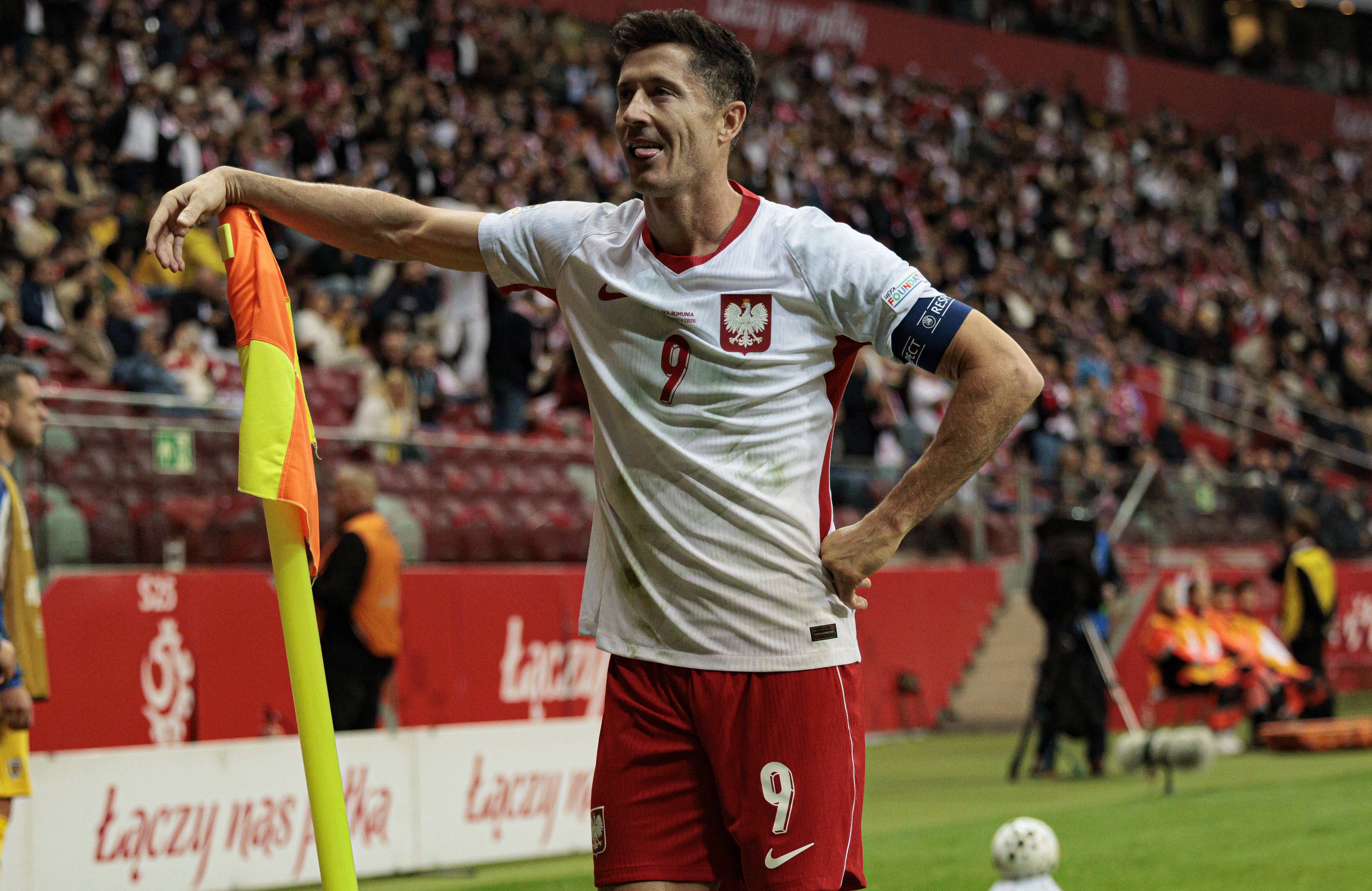 Borna impresionantă la care a ajuns Robert Lewandowski după golul împotriva României