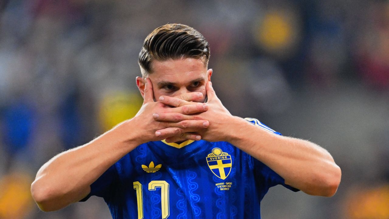Golul marcat contra României l-a dus în top! Ce record a stabilit Viktor Gyokeres după 0-1 pe Arena Națională
