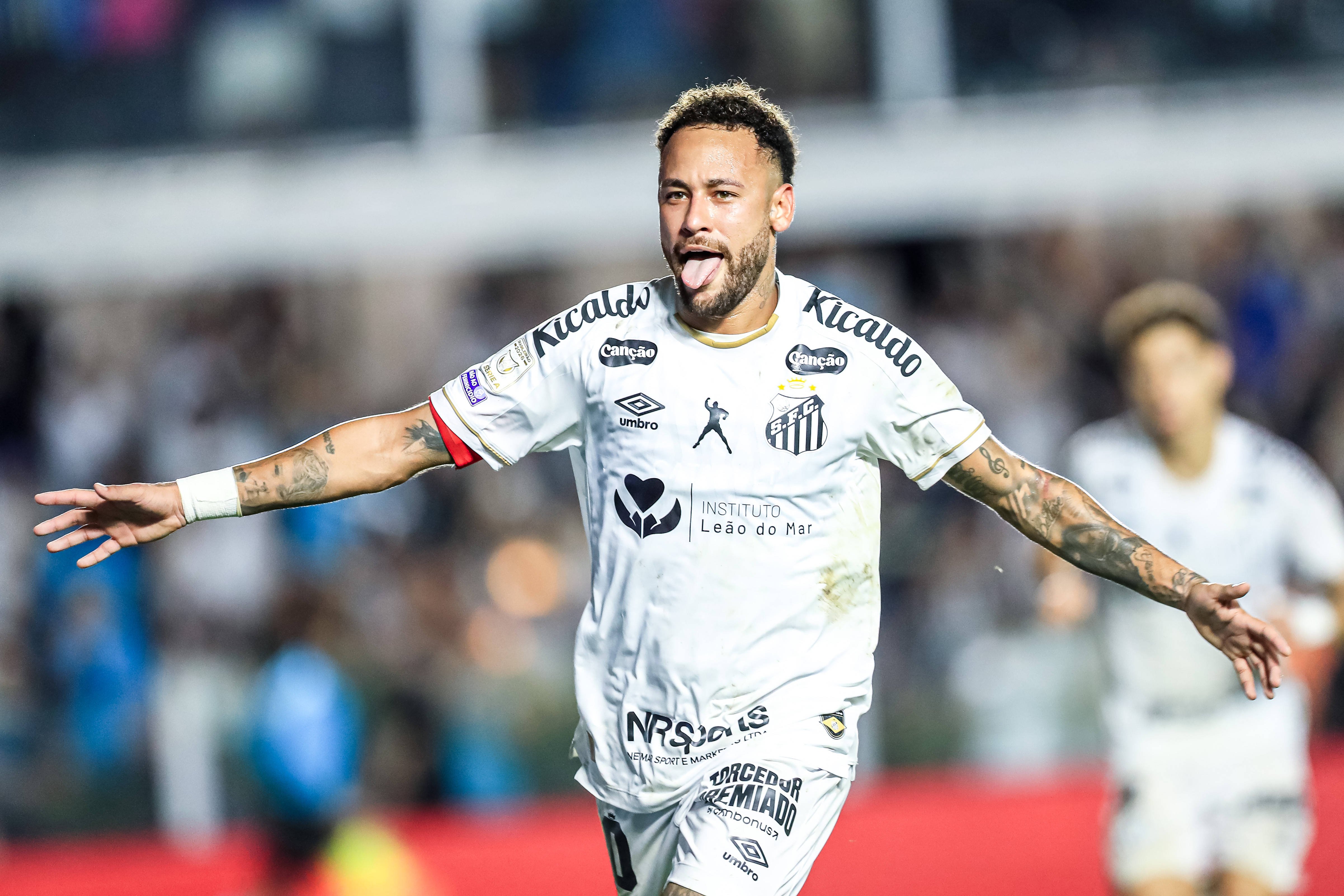 Neymar a revenit în forță după accidentare: starul brazilian, „dublă” pentru Santos