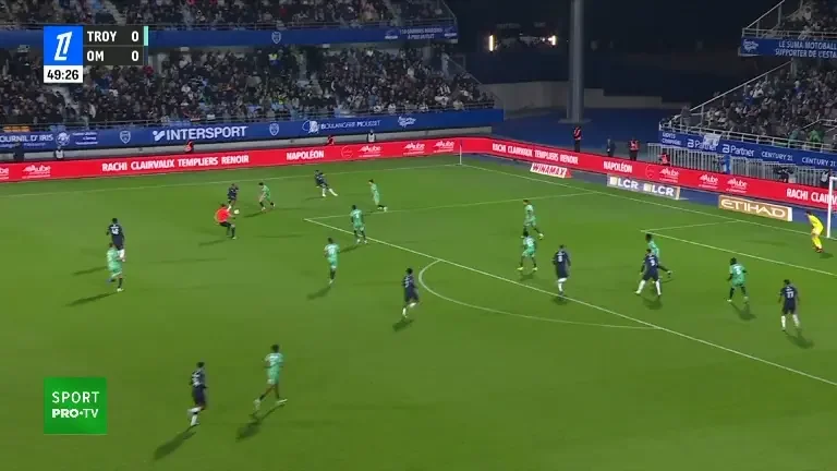 Amine Harit deschide scorul, Troyes - Olympique Marseille 0-1 (min. 50, etapa 6 Ligue 1, VOYO SPORT 1)