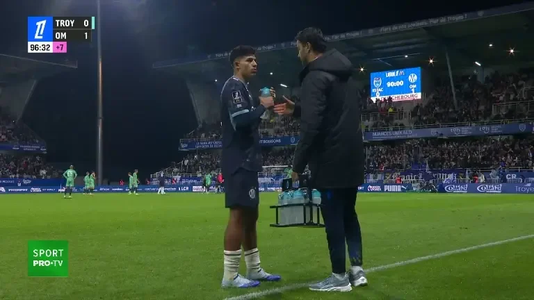 Himad Abdelli stabilește scorul final în prelungiri: Troyes - Olympique Marseille 0-2 (VOYO)
