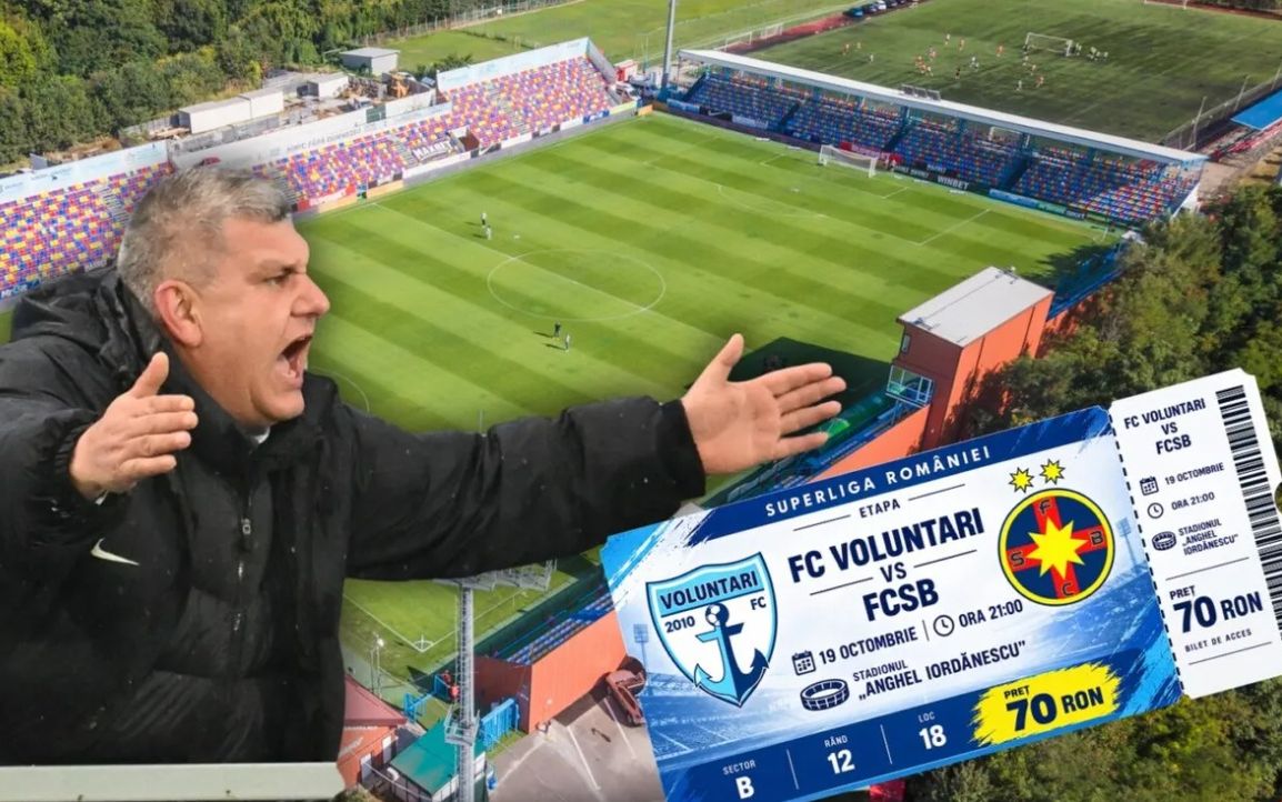 FC Voluntari încalcă decizia FRF înaintea meciului cu FCSB? De ce prețul biletelor a explodat pentru suporterii oaspeți