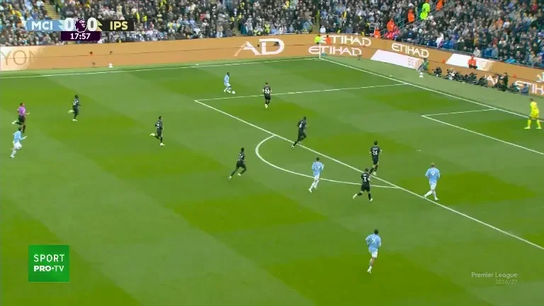 Phil Foden a deschis scorul în Manchester City - Ipswich