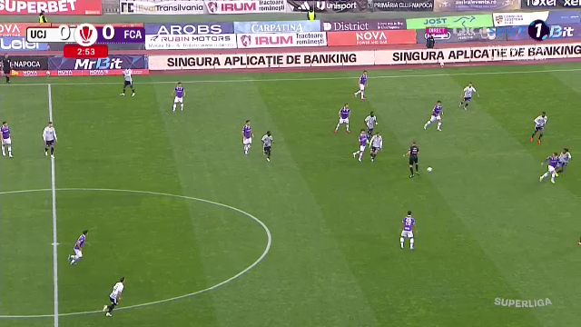 U Cluj - FC Argeș, ACUM pe Sport.ro. Gol anulat după ce arbitrul a atins mingea