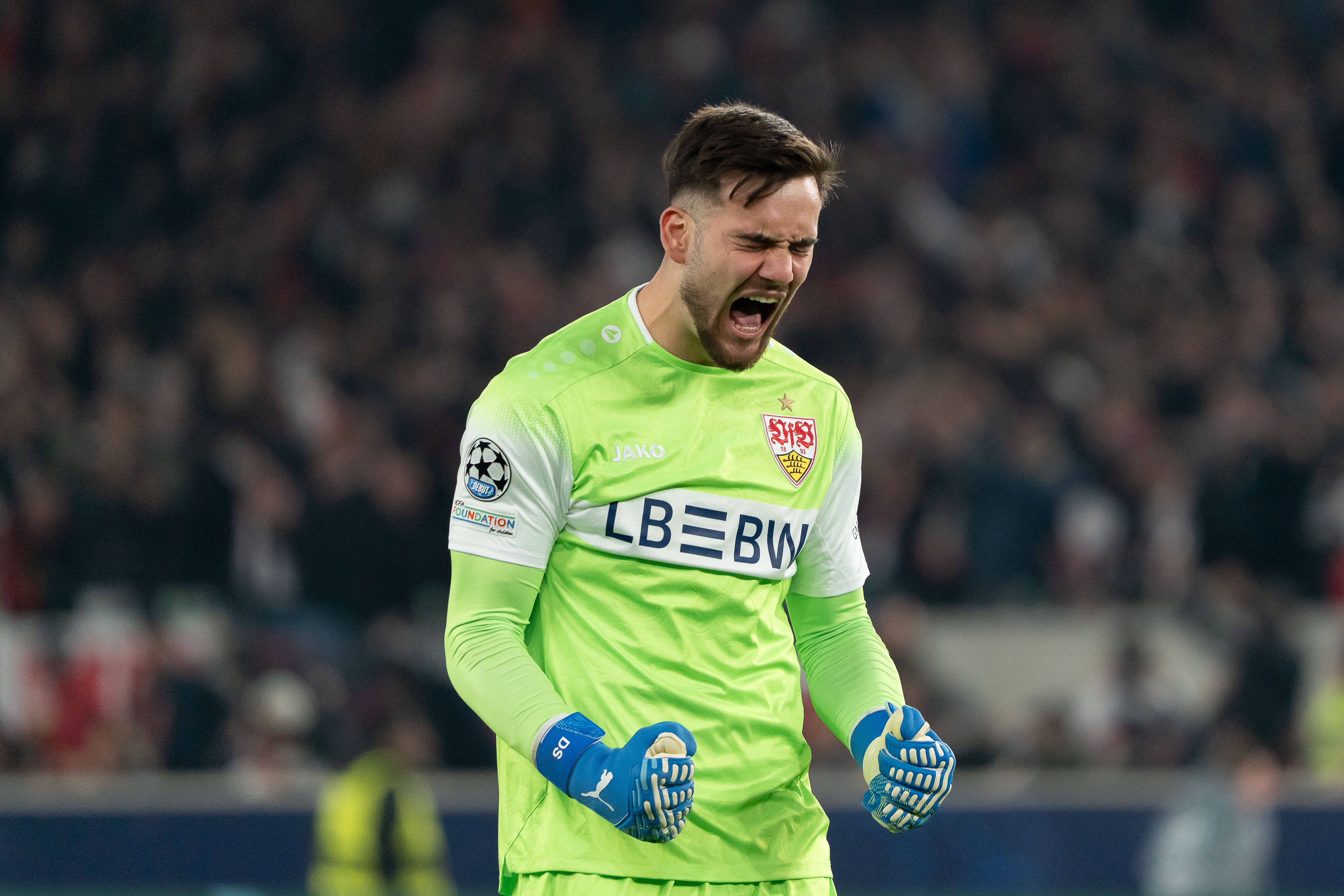 Record în Champions League pentru Dennis Seimen, românul din poarta Germaniei și a lui VfB Stuttgart!