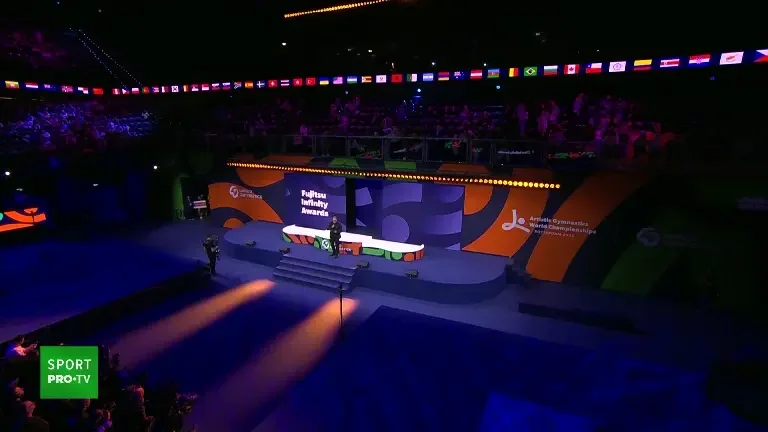 Premierea și intonarea imnului Chinei: echipa feminină de gimnastică este campioană mondială (21.10.2026)