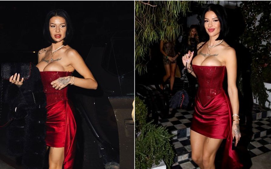 Cine e bruneta superbă care a încercat să le eclipseze pe modelele Victoria’s Secret. Nimeni nu i-a putut ignora rochia
