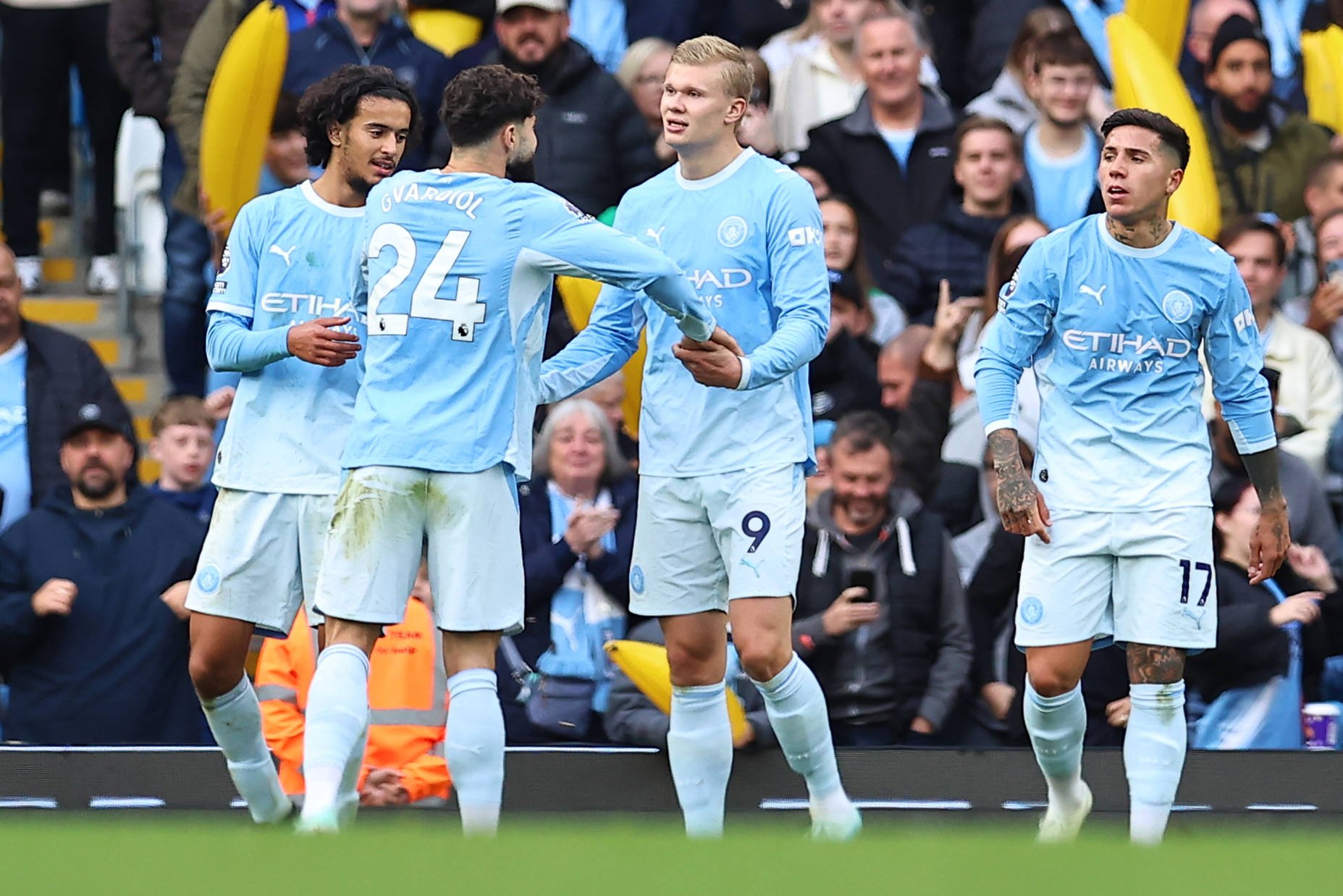 Aston Villa - Manchester City, EXCLUSIV pe VOYO SPORT 1 de la 14:30! Haaland & Co. au 7 victorii în 7 etape