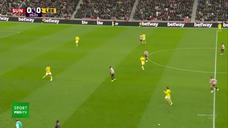 Sunderland - Leeds 0-0 a fost în direct pe VOYO