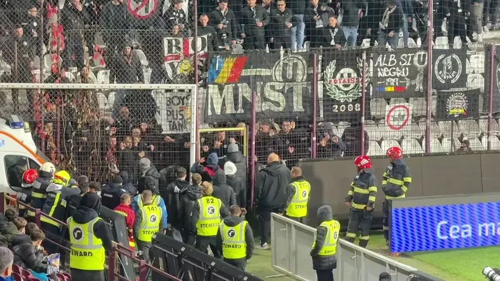 Scandal în peluza lui ”U” Cluj la derby-ul cu CFR Cluj (28.10.2026)