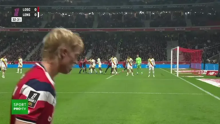 Soriba Diaoune, bară în Lille - Lens (VOYO 30.10.2026)
