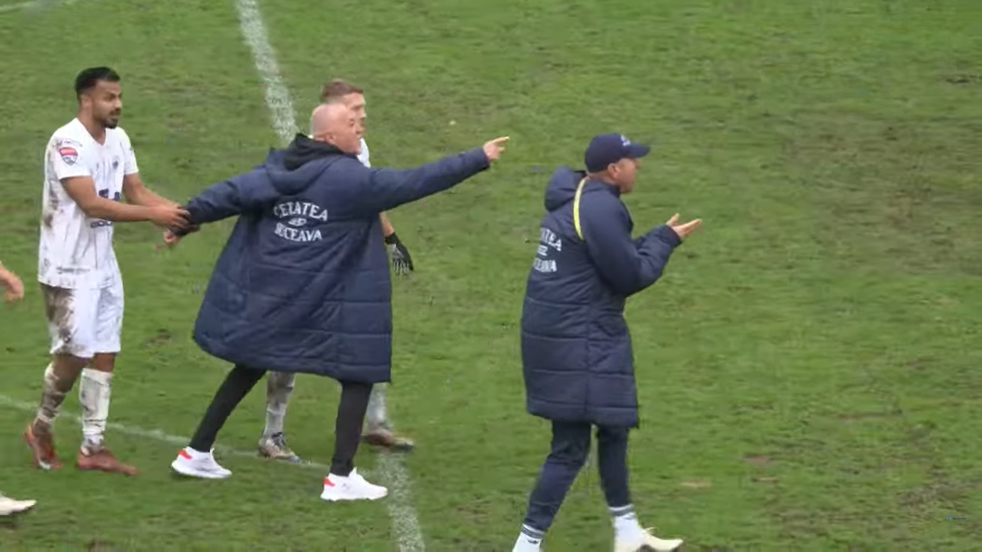 Momente pline de tensiune în Liga 2! Petre Grigoraș a țâșnit în teren pentru a sări la gâtul arbitrului