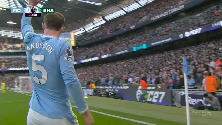 Manchester City este aproape de egalare împotriva lui Brighton (VOYO SPORT 1)