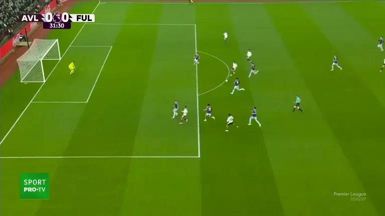 Fulham, aproape să deschidă scorul contra lui Aston Villa (VOYO SPORT 1)